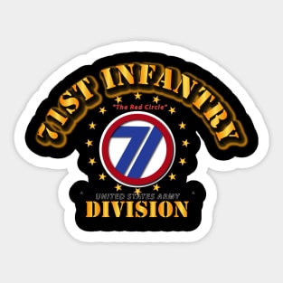 71st Infantry Division - The Red Circle Sticker